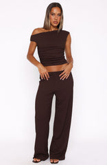 Turn Heads Fast Pants Chocolate
